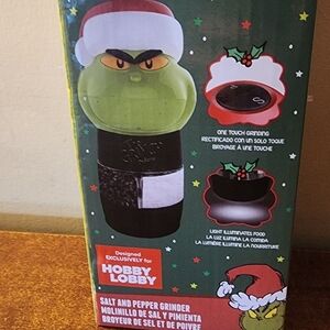 Grinch Salt and Pepper Grinder - Green and Black